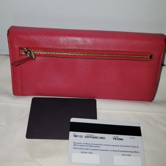 PRADA  Rare Authentic bifold Leather long Wallet - Picture 7 of 16